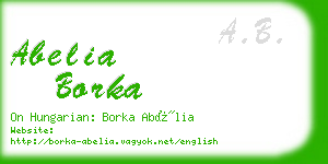abelia borka business card
